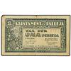 Image 1 : 1 Pesseta. S/F. Aj. de PALLEJÀ. (Roturas). ESCASO. AT-1769; T-2036. MBC-. PAPER MONEY OF THE C