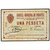 Image 1 : 1 Pesseta. S/F. C.M. de PERAFITA. (Algo sucio. Rotura en canto). ESCASO. AT-1803; T-2087. MBC+. <br