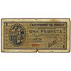 Image 1 : 1 Pesseta. 6 Juny 1937. Aj. del PERELLÓ. (Roturas). AT-1813; T-2097. MBC-. PAPER MONEY OF THE