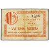 Image 1 : 1 Pesseta. Emissió 1937. Aj. de PIERA. (Algo sucio). ESCASO. AT-1819; T-2103. MBC. PAPER MONEY
