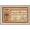 Image 1 : 25 Cèntims. 17 Juliol 1937. Aj. de PINEDA. AT-1823; T-1588. MBC+. PAPER MONEY OF THE CIVIL WAR