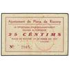 Image 1 : 25 Cèntims. 1 Febrer 1937. Aj. de PLANA DE RIUCORP. Acento agudo en ´Céntims´. (Manchitas). ESCASO.