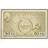 Image 1 : 50 Cèntims. S/F. C.M. de PUIG-ALT DE TER. AT-2023b; T-2329b. MBC+. PAPER MONEY OF THE CIVIL WA
