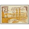 Image 1 : 25 Cèntims. Juliol 1937. Aj. de RIUDOR DE BAGES. AT-2173; T2510. EBC. PAPER MONEY OF THE CIVIL