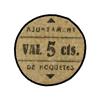 Image 1 : 5 Cèntims. S/F. Aj. de ROQUETES. MUY ESCASO. AT-2209; T-2550. MBC+. PAPER MONEY OF THE CIVIL W