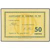 Image 1 : 50 Cèntims. Maig 1937. Aj. de SEGURÍES DE TER. ESCASO. AT-2312; T-2678. EBC+. PAPER MONEY OF T