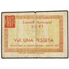 Image 1 : 1 Pesseta. 1937. C.M. de SORT. (Algo sucio). ESCASO. AT-2394; T-2784. MBC-. PAPER MONEY OF THE