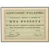 Image 1 : 1 Pesseta. S/F. Aj. d´ULLASTRELL. (Restos adhesivos en reverso). MUY ESASO. AT-2609; T-3027. EBC-. <