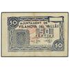 Image 1 : 50 Cèntims. S/F. Aj. de VILANOVA DEL VALLÈS. ESCASO. AT-2861; T-3286. MBC. PAPER MONEY OF THE