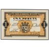 1 Peseta. S/F. C.M. de CASPE (Zaragoza). SC. PAPER MONEY OF THE CIVIL WAR: ARAGÓN-FRANJA DE PO