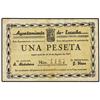 Image 1 : 1 Peseta. 29 Agosto 1937. Ay. de ESCUCHA (Teruel). (Algo sucio). Mont-609B. MBC. PAPER MONEY O