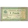 Image 1 : Serie 3 billetes 25, 50 Céntimos y 1 Peseta. Agosto 1937. C.M. de FONZ (Huesca). Mont-661A, B, C; TF