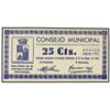 Image 1 : 25 Céntimmos. Agosto 1937. C.M. de MONZÓN (Huesca). TFP-286. SC. PAPER MONEY OF THE CIVIL WAR: