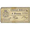 Image 1 : 1 Peseta. Junio 1937. C.M. de SARIÑENA (Huesca). (Roturas, la central reparada). Mont-1331B. (MBC-).