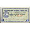 Image 1 : Lote 2 billetes 50 Céntimos y 1 Peseta. 22 Noviembre 1937. C.M. de GUADALAJARA. (Pequeñas roturas en