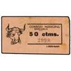 Image 1 : 50 Céntimos. S/F. C.M. de BENICARLÓ (Castellón). Cartón. (Manchitas). Mont-291B; TV-321. MBC+. <br /