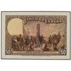 Image 1 : Prueba de color en reverso 50 Pesetas. (17 Mayo 1927). Alfonso XIII. Color marrón. SPECIMEN en talad