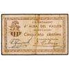 Image 1 : 50 Cèntims. 1937. Aj. d´ALBA DEL VALLÈS. (Sucio). RARO. AT-51a; T-64a. MBC.