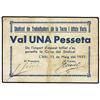 Image 1 : 1 Pesseta. 15 Maig 1937. SINDICAT DE TREBALLADORS DE LA TERRA I OFICIS VARIS DE L´ALBI. (Algo sucio)