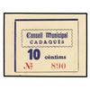 Image 1 : 10 Cèntims. S/F. C.M. de CADAQUÉS. MUY ESCASO. AT-574; T-673. EBC.