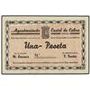 Image 1 : 1 Peseta. S/F. Ay. de CASTEL DE CABRA (Teruel). Sin numeración. Mont-470B. SC.