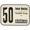 Image 1 : 50 Céntimos. S/F. C.M. de VALBONA (Teruel). Cartón. Mont-No cat. EBC.