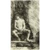 Image 2 : Rembrandt Van Rijn “Nude Man Seated Before a Curtain”