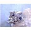 Image 2 : 14k White Gold Ring with Diamonds