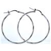 Image 1 : Sterling Silver HOOP Earrings made in ITALY