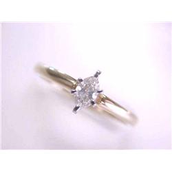 14k Yellow Gold Solitaire Diamond Ring (0.24 carat)