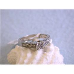 14k Gold Ring with Diamonds