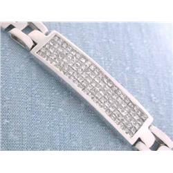 14k White Gold Diamond Bracelet
