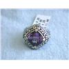 Image 3 : Silver and 18ky Gold Ring with Amethyst