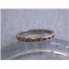 Image 1 : Platinum Eternity Ring with Diamonds and Pink Sapphire
