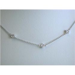 18k White Gold Necklace with Diamonds