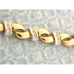 14k Gold Bracelet with Diamonds