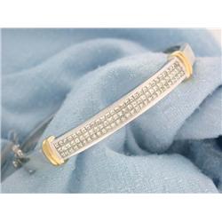 14k Gold Diamond Bangle Bracelet