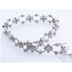 18k White Gold Diamond Bracelet