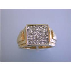 Men's 14k Gold Diamond Ring