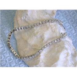14k White Gold Diamond Tennis Bracelet