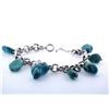 Image 2 : Sterling Silver Bracelet with Turquoise