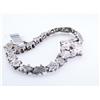 Image 2 : 14k White Gold Bracelet with Diamonds
