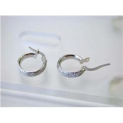 Sterling Silver HOOP Earrings made in ITALY