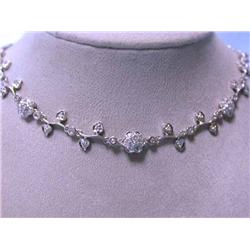 18K White Gold Diamond Necklace