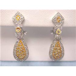14k Gold Earrings with Diamonds