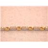 Image 2 : 14k Gold Bracelet with Diamonds
