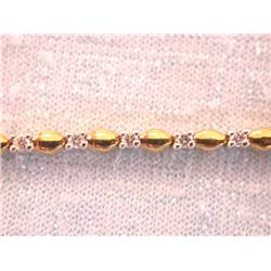 14k Gold Bracelet with Diamonds
