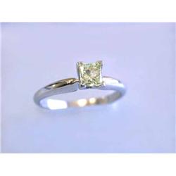14k White Gold Solitaire Diamond Ring (0.71 ct)
