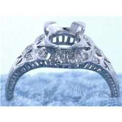 18k White Gold Ring with Diamonds