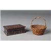 Image 1 : Fine Miniature Basket and Miniature Box